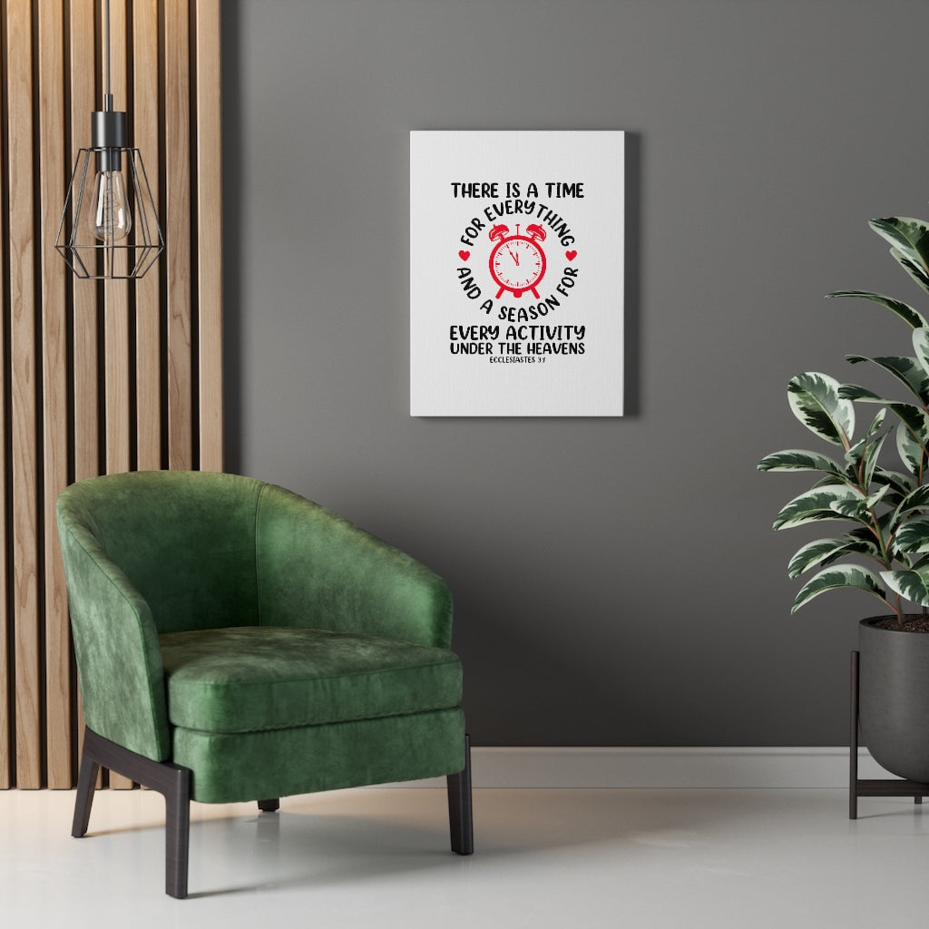 A Time For Everything Ecclesiastes 3:1 Bible Verse Canvas Christian Wall Art Ready to Hang Unframed-Express Your Love Gifts