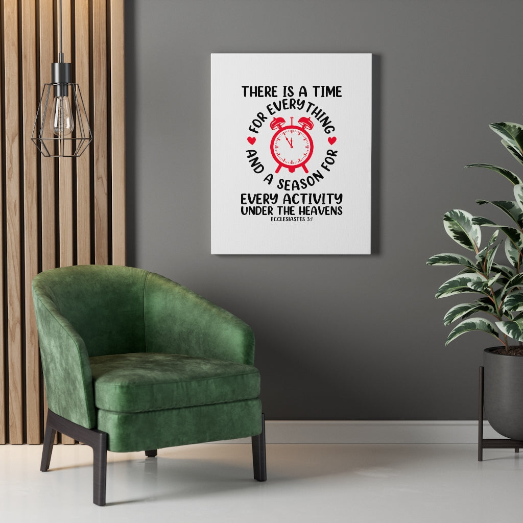 A Time For Everything Ecclesiastes 3:1 Bible Verse Canvas Christian Wall Art Ready to Hang Unframed-Express Your Love Gifts