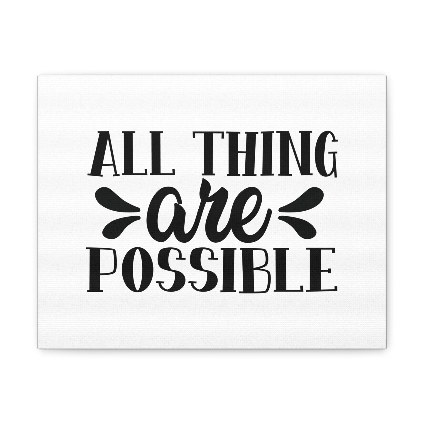 All Things Are Possible Matthew 19:26 Christian Wall Art Bible Verse Print Ready to Hang Unframed-Express Your Love Gifts