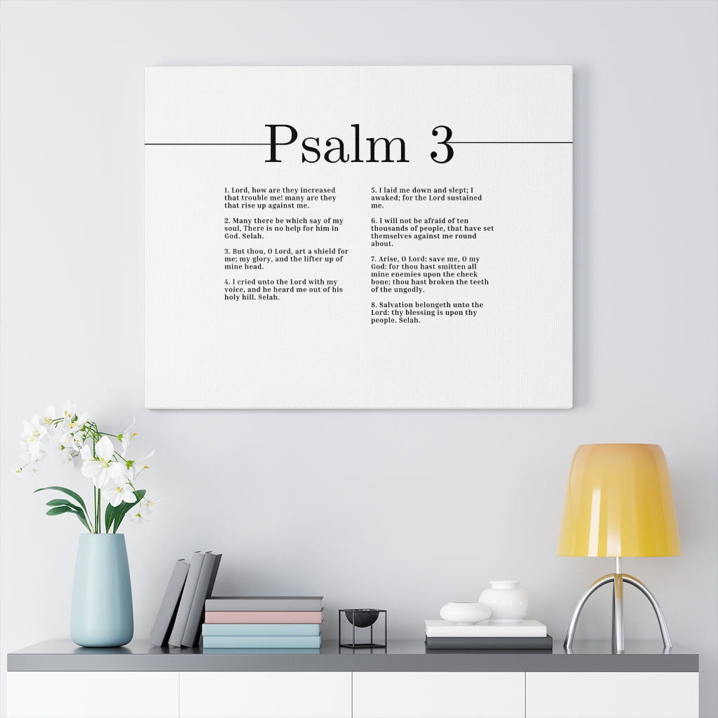Arise O Lord Psalm 3 Bible Verse Canvas Christian Wall Art Ready to Hang Unframed-Express Your Love Gifts
