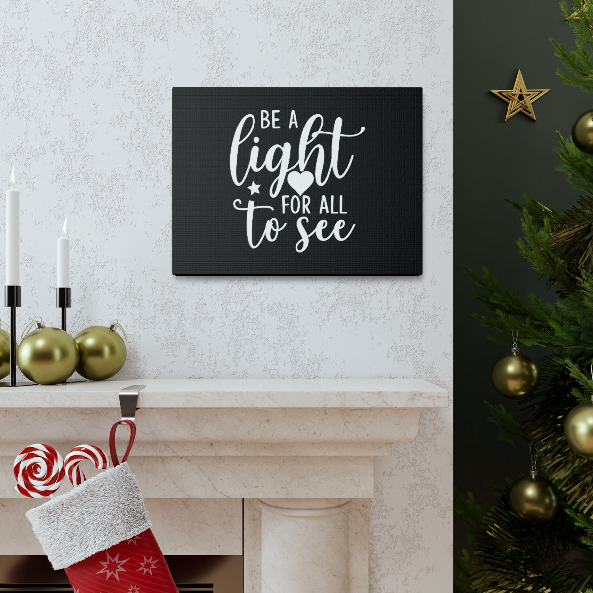 Be A Light For All To See Matthew 5:16 Christian Wall Art Bible Verse Print Ready to Hang Unframed-Express Your Love Gifts