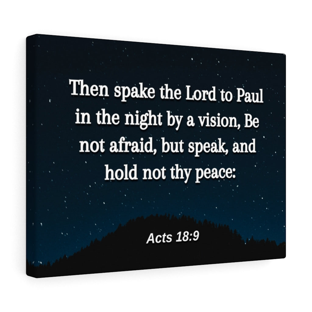 Be Not Afraid Acts 18:9 Bible Verse Canvas Christian Wall Art Ready to Hang Unframed-Express Your Love Gifts