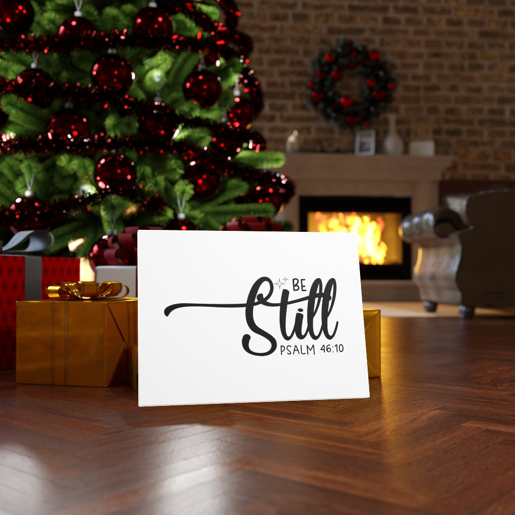 Be Still Star Psalm 46:10 Bible Verse Canvas Christian Wall Art Ready to Hang Unframed-Express Your Love Gifts