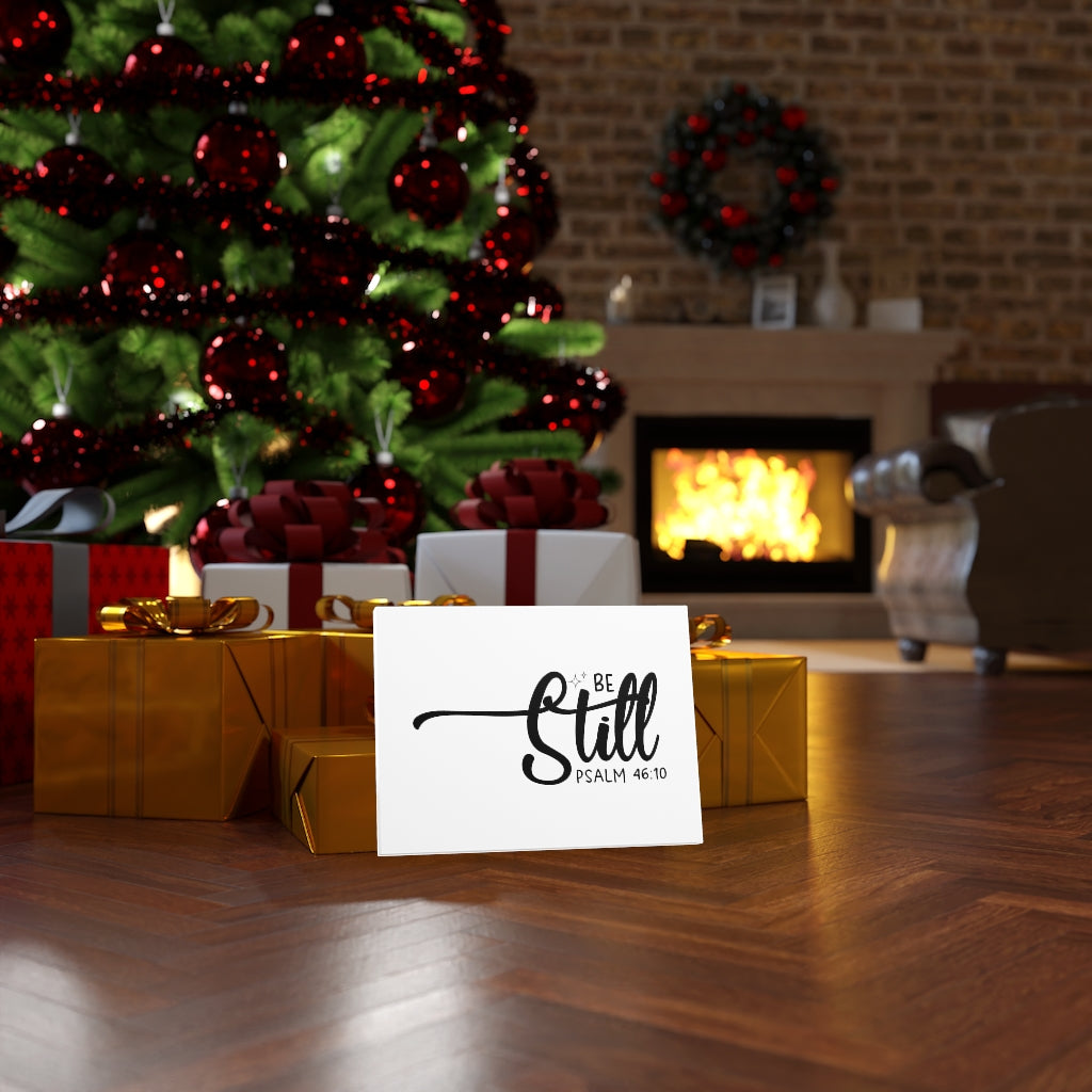 Be Still Star Psalm 46:10 Bible Verse Canvas Christian Wall Art Ready to Hang Unframed-Express Your Love Gifts