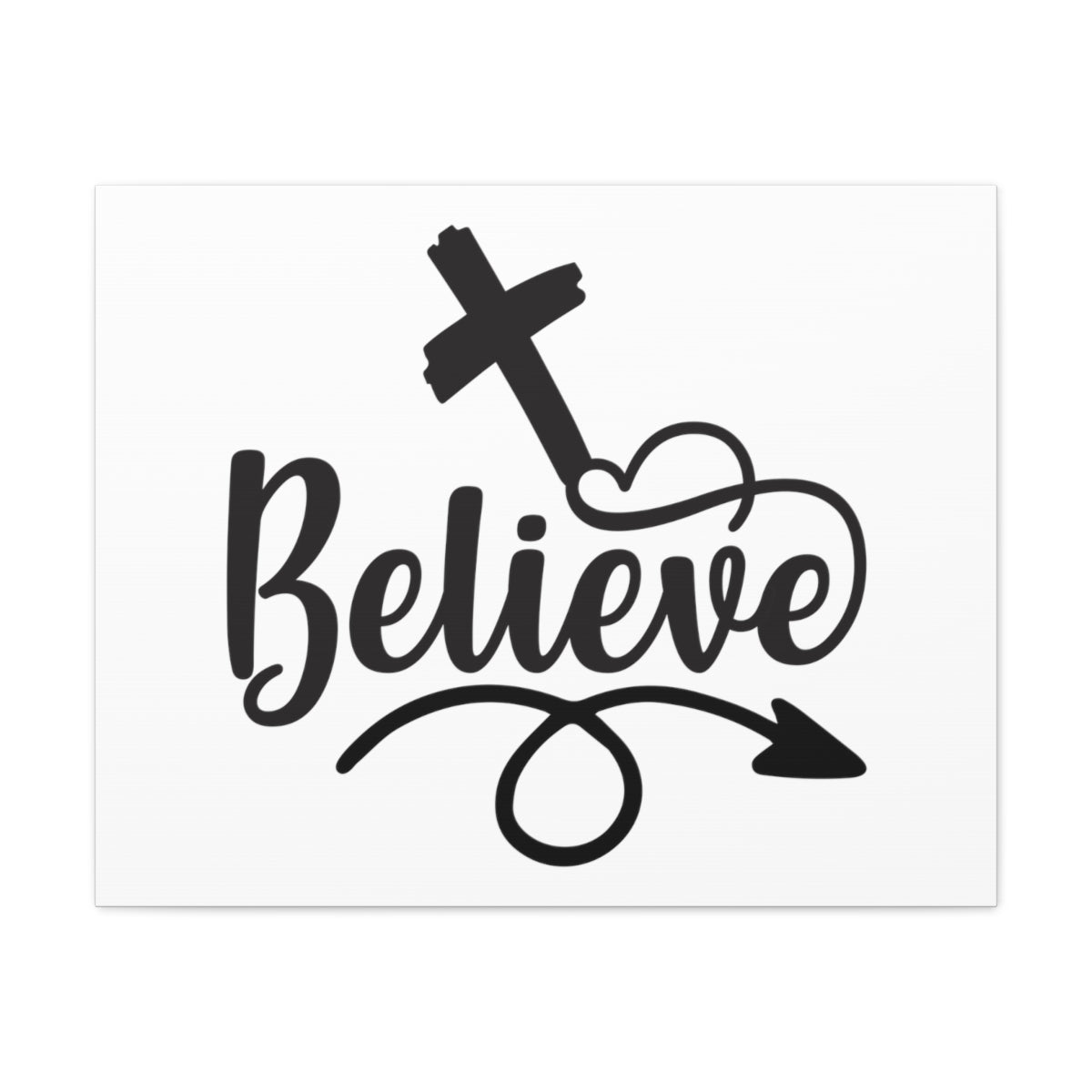 Believe in Christ Mark 11:24 Christian Wall Art Print Ready to Hang Unframed-Express Your Love Gifts