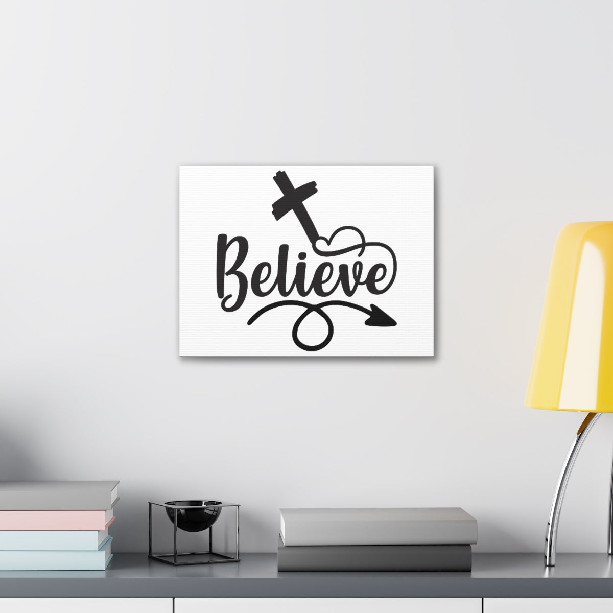 Scripture Walls Believe in Christ Mark 11:24 Christian Wall Art Print Ready to Hang Unframed-Express Your Love Gifts