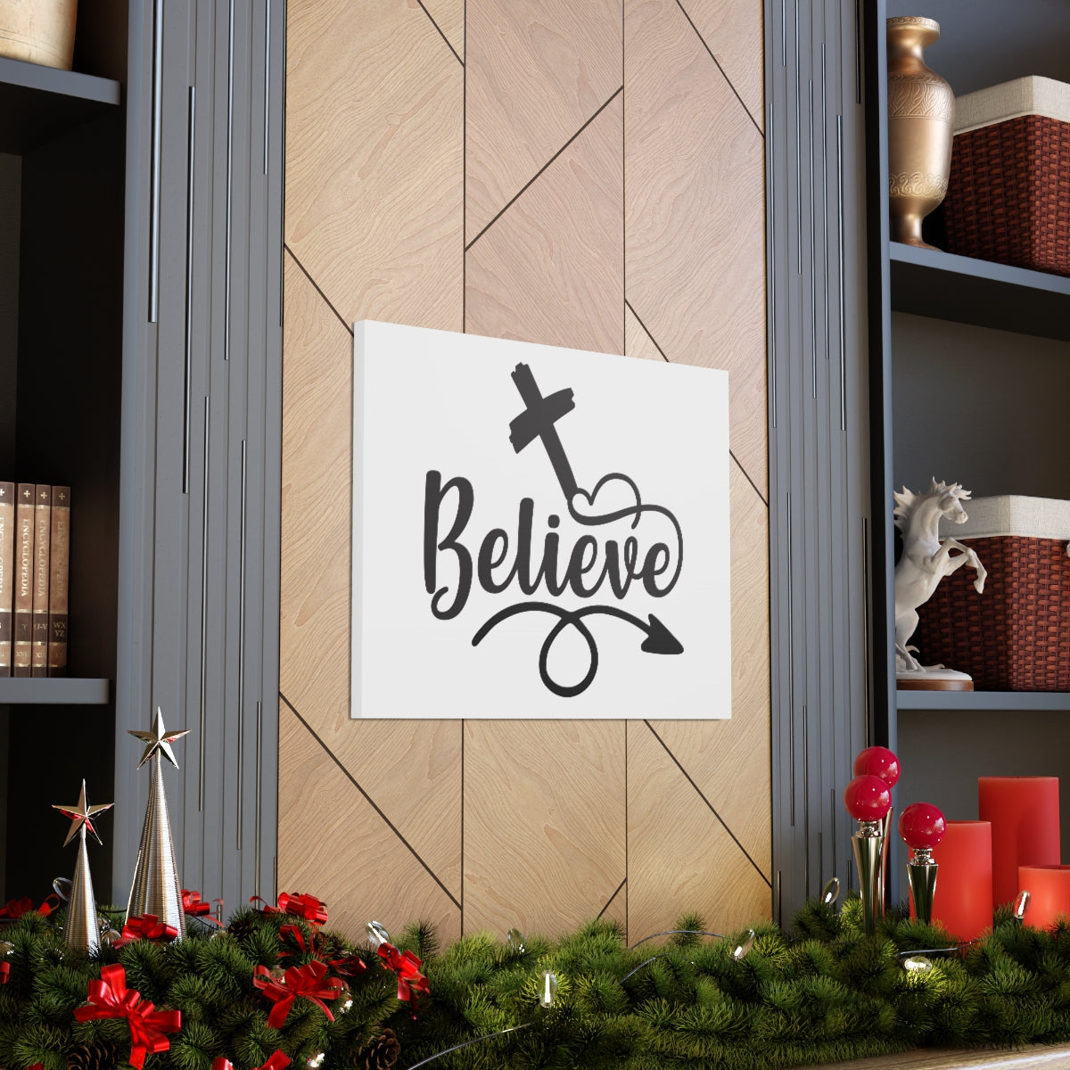 Scripture Walls Believe in Christ Mark 11:24 Christian Wall Art Print Ready to Hang Unframed-Express Your Love Gifts