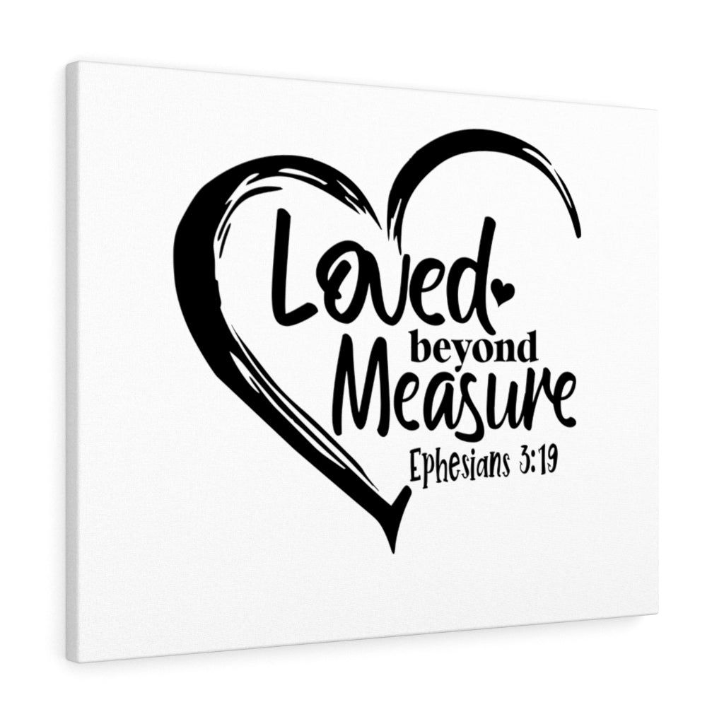 Beyond Measure Ephesians 3:19 Bible Verse Canvas Christian Wall Art Ready to Hang Unframed-Express Your Love Gifts