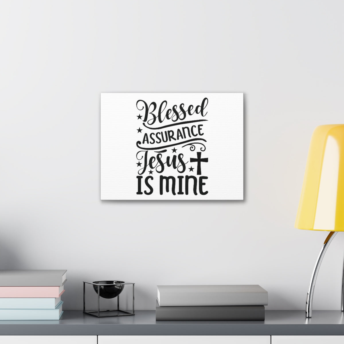 Blessed Assurance Hebrews 10:22 Cross Christian Wall Art Bible Verse Print Ready to Hang Unframed-Express Your Love Gifts