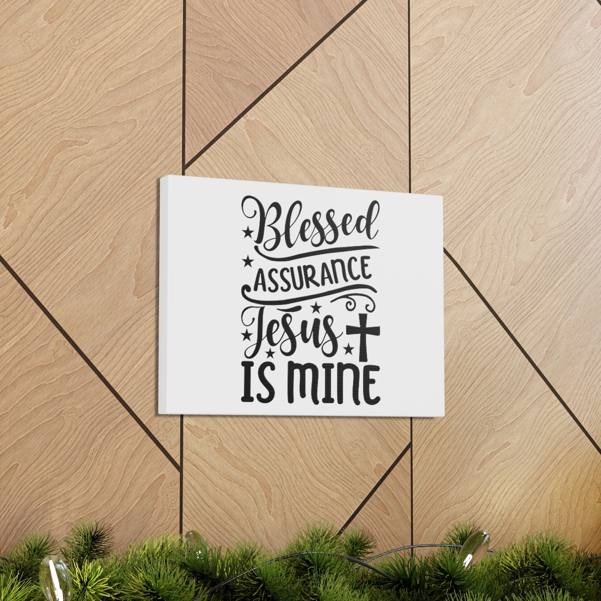 Blessed Assurance Hebrews 10:22 Cross Christian Wall Art Bible Verse Print Ready to Hang Unframed-Express Your Love Gifts