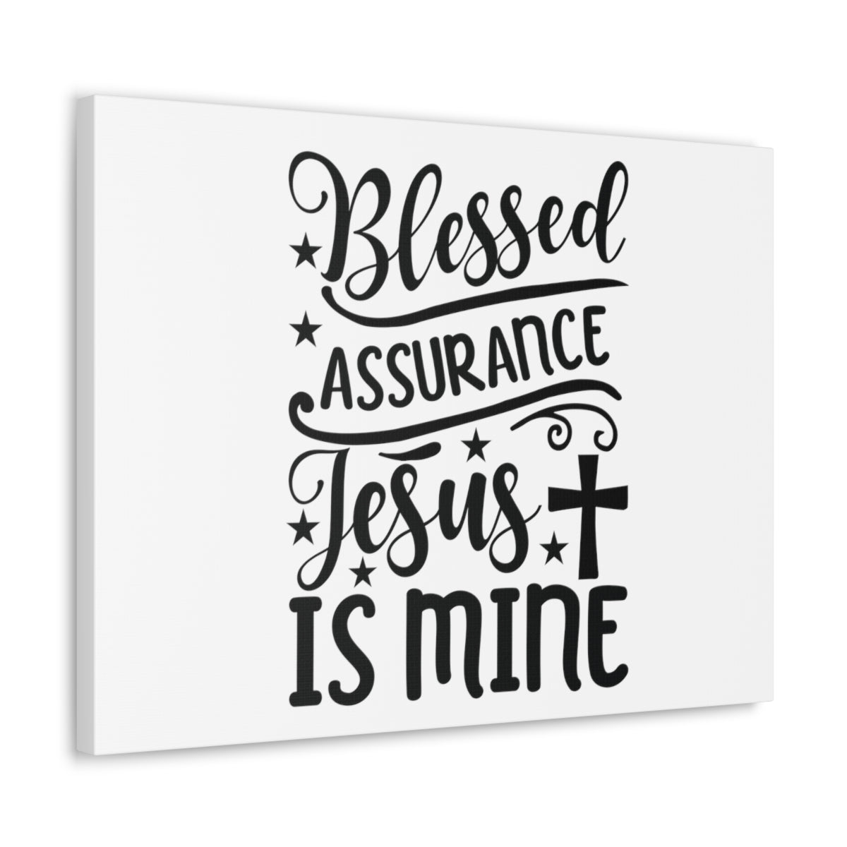 Blessed Assurance Hebrews 10:22 Cross Christian Wall Art Bible Verse Print Ready to Hang Unframed-Express Your Love Gifts
