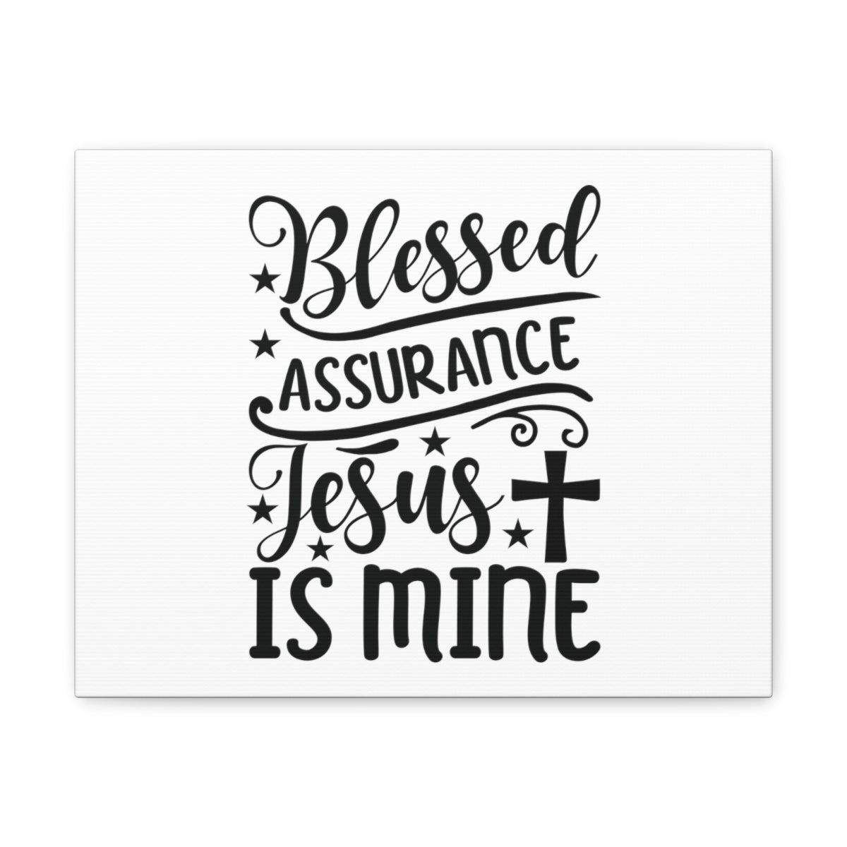 Blessed Assurance Hebrews 10:22 Cross Christian Wall Art Bible Verse Print Ready to Hang Unframed-Express Your Love Gifts