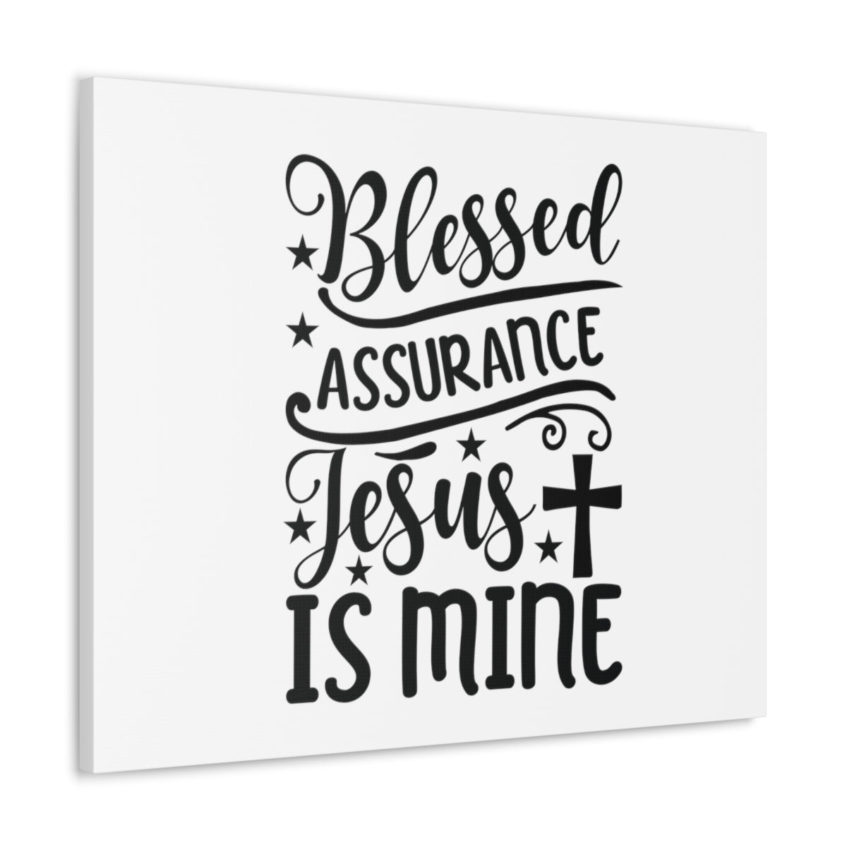 Blessed Assurance Hebrews 10:22 Cross Christian Wall Art Bible Verse Print Ready to Hang Unframed-Express Your Love Gifts