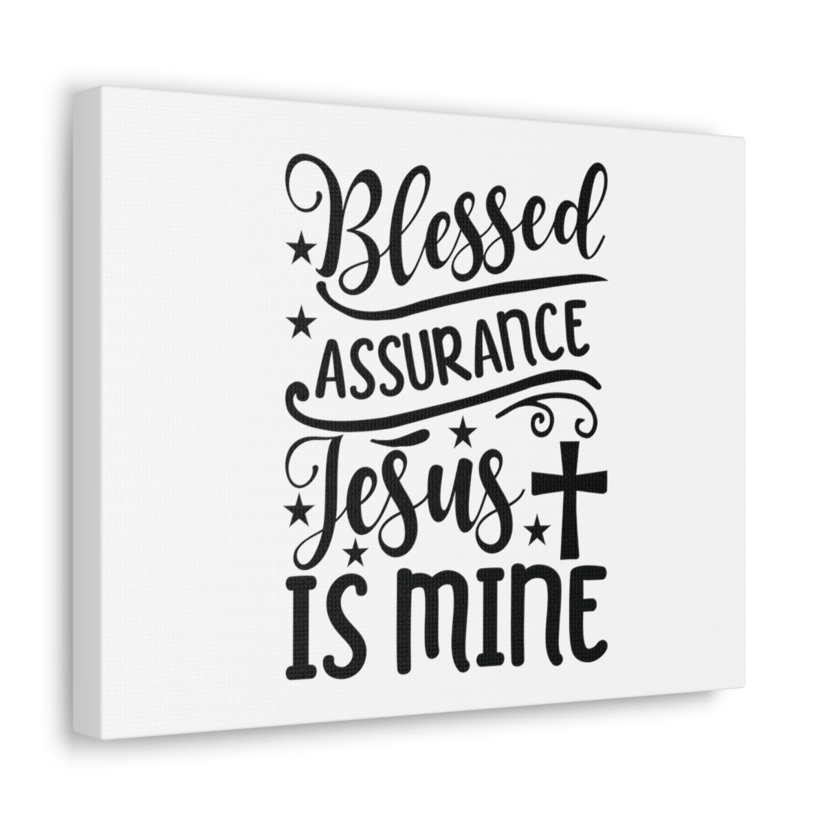 Blessed Assurance Hebrews 10:22 Cross Christian Wall Art Bible Verse Print Ready to Hang Unframed-Express Your Love Gifts