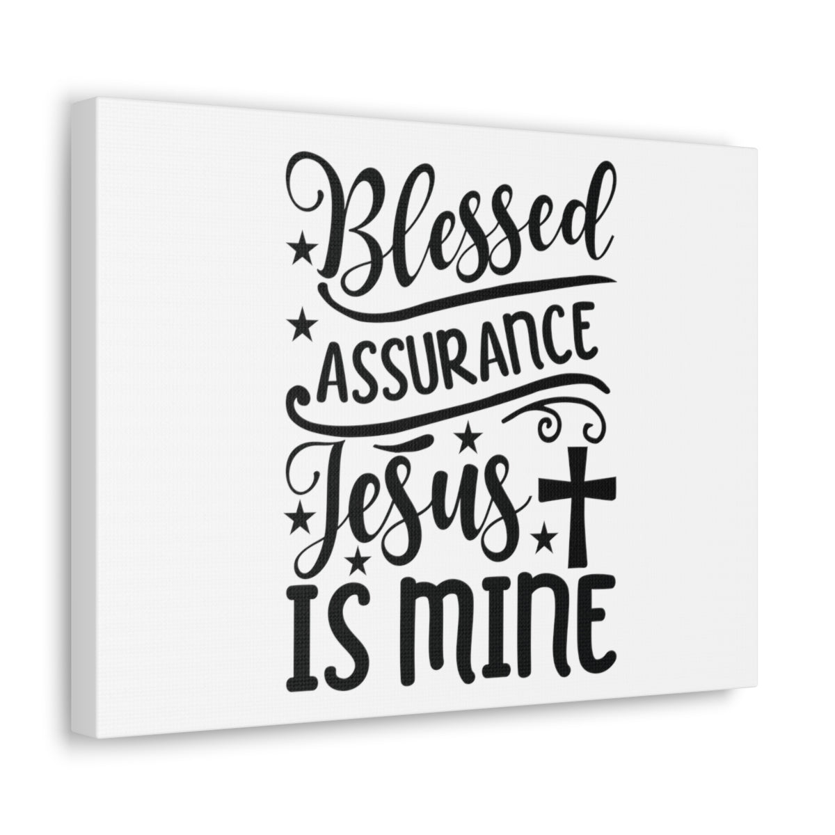 Blessed Assurance Hebrews 10:22 Cross Christian Wall Art Bible Verse Print Ready to Hang Unframed-Express Your Love Gifts