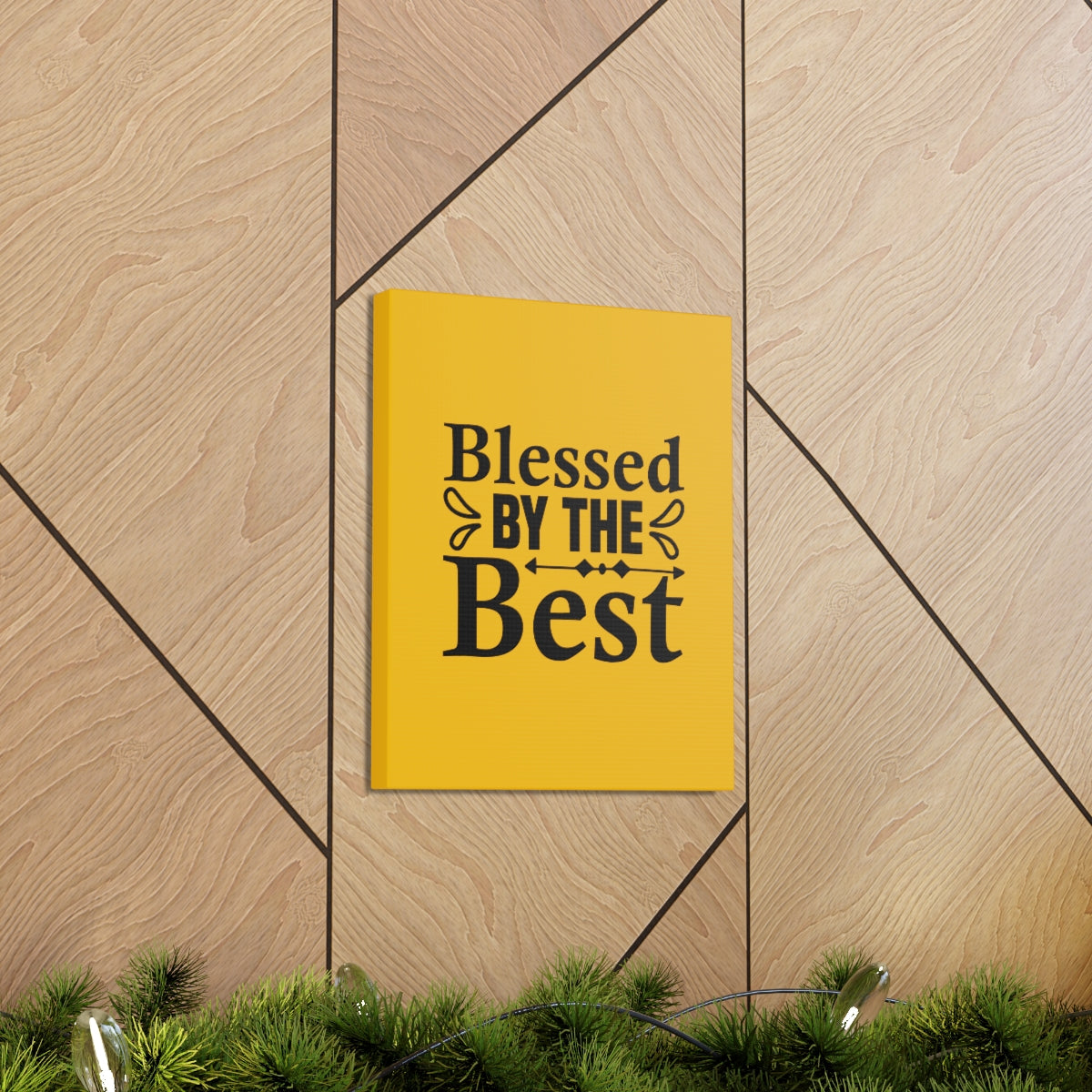 Scripture Walls Blessed By The Best Orange Philippians 4:19 Bible Canvas Christian Wall Art Ready to Hang Unframed-Express Your Love Gifts
