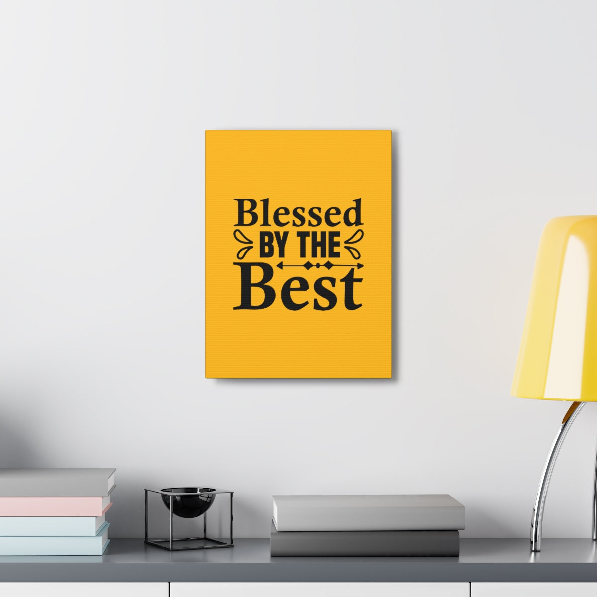 Scripture Walls Blessed By The Best Orange Philippians 4:19 Bible Canvas Christian Wall Art Ready to Hang Unframed-Express Your Love Gifts