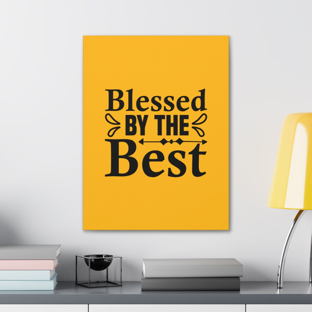 Scripture Walls Blessed By The Best Orange Philippians 4:19 Bible Canvas Christian Wall Art Ready to Hang Unframed-Express Your Love Gifts