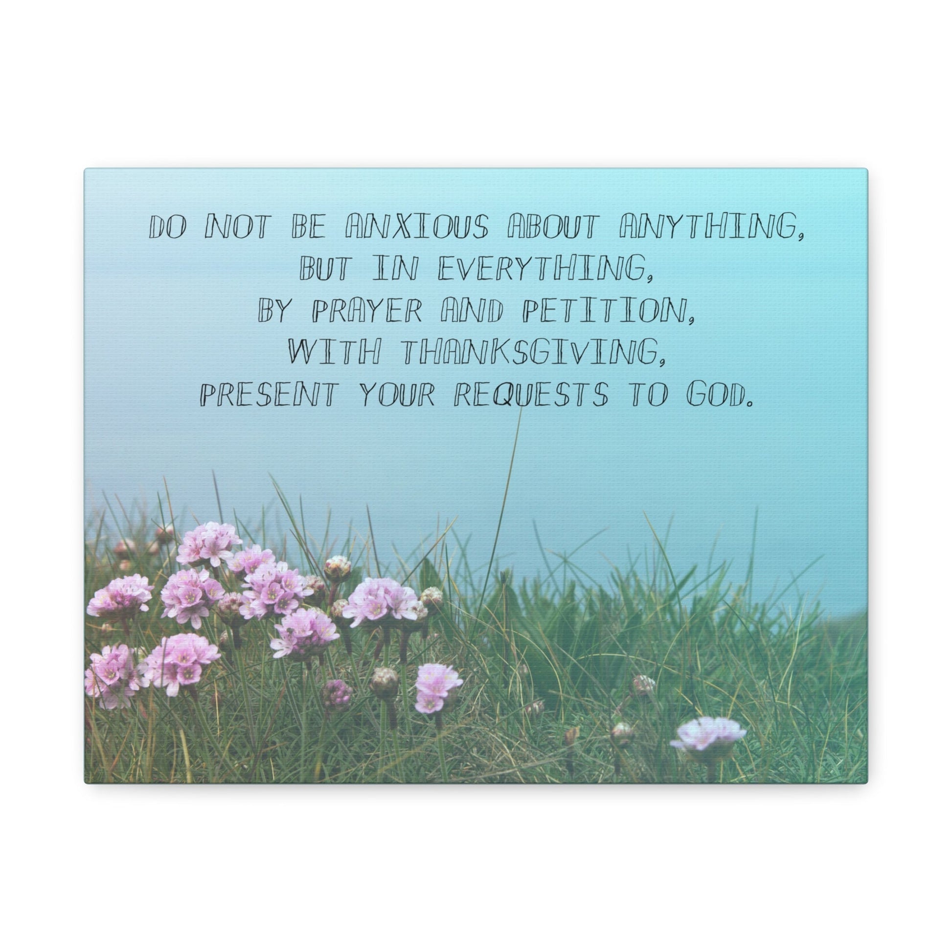 By Prayer And Petition Philippians 4:6 Christian Wall Art Bible Verse Print Ready to Hang Unframed-Express Your Love Gifts