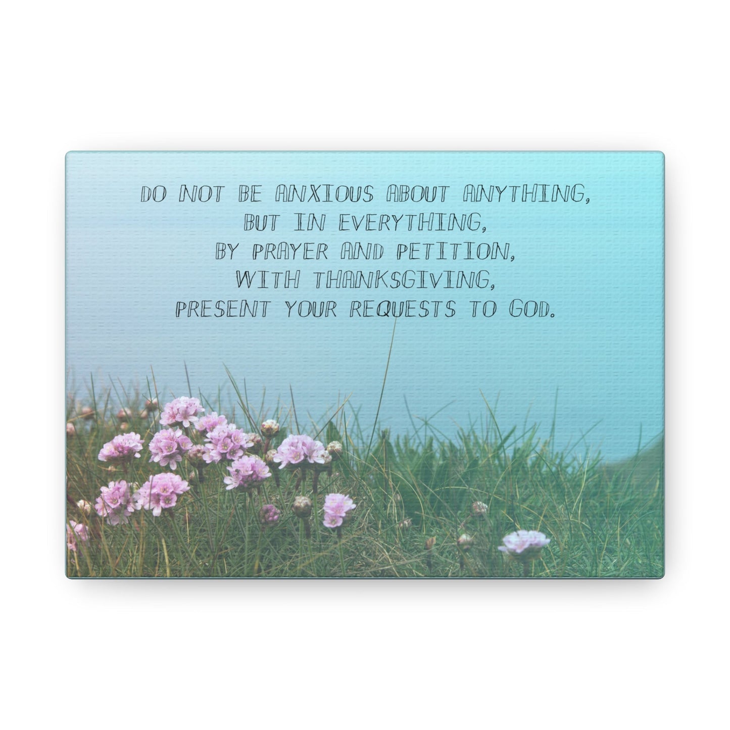 By Prayer And Petition Philippians 4:6 Christian Wall Art Bible Verse Print Ready to Hang Unframed-Express Your Love Gifts