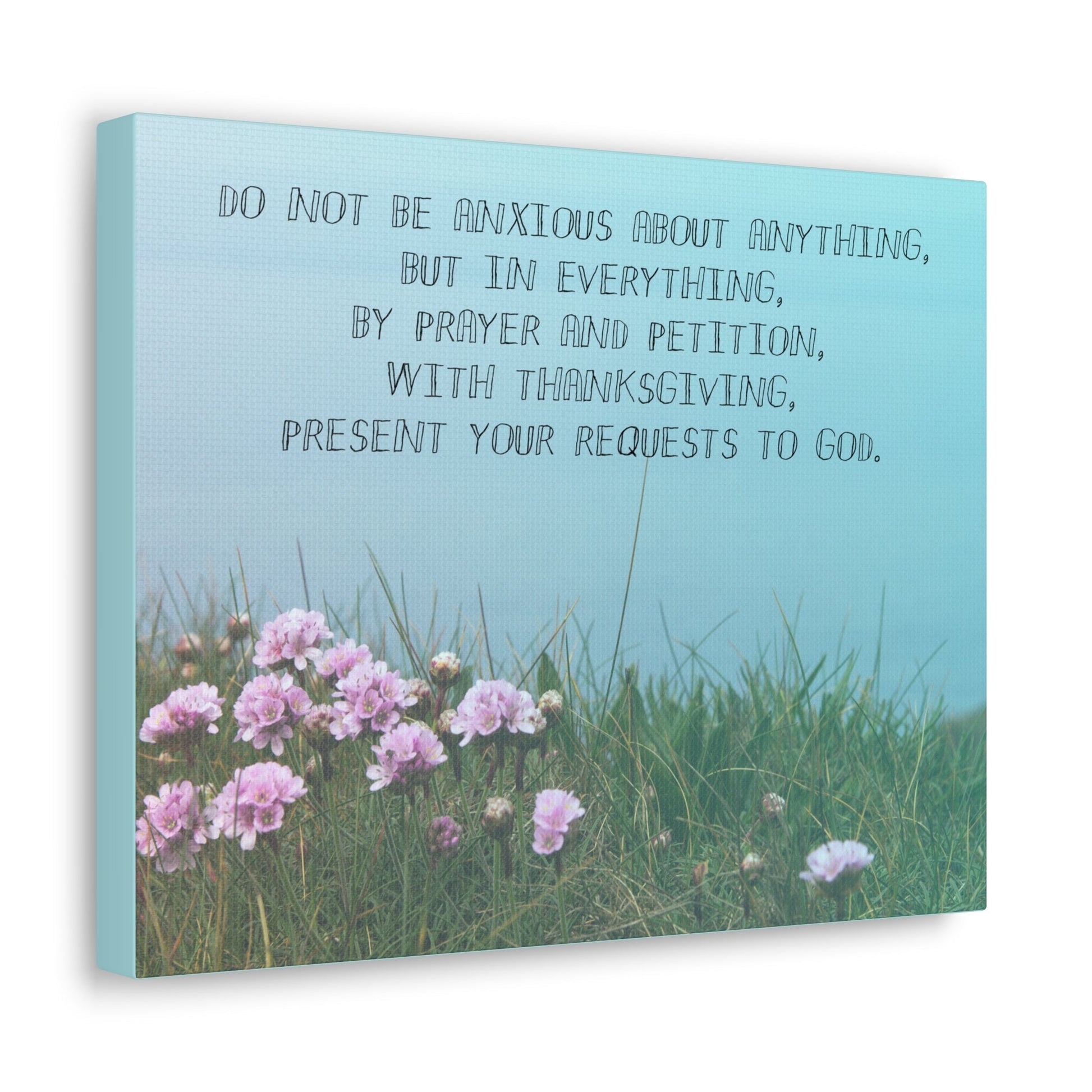 By Prayer And Petition Philippians 4:6 Christian Wall Art Bible Verse Print Ready to Hang Unframed-Express Your Love Gifts