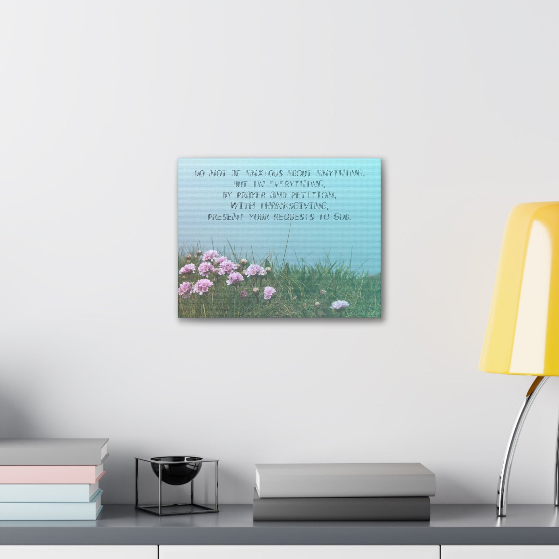 By Prayer And Petition Philippians 4:6 Christian Wall Art Bible Verse Print Ready to Hang Unframed-Express Your Love Gifts