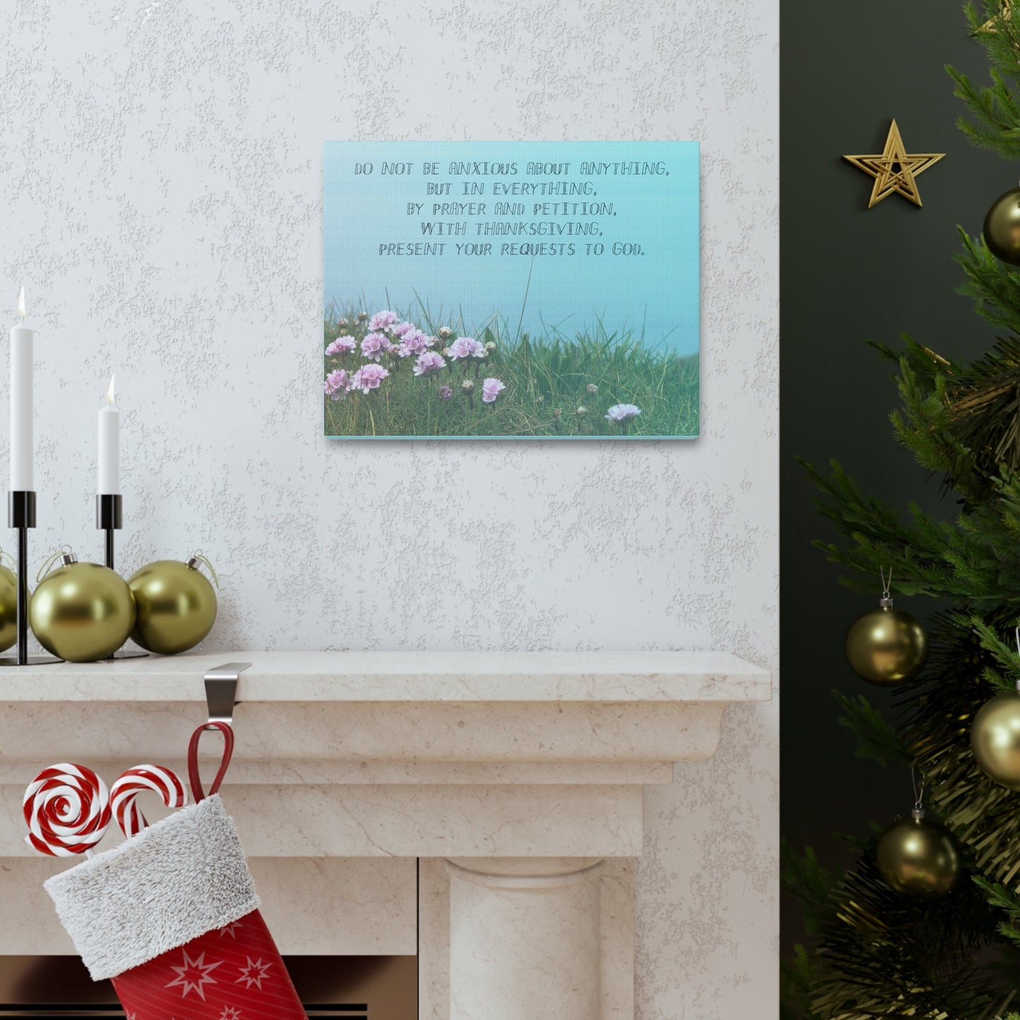 By Prayer And Petition Philippians 4:6 Christian Wall Art Bible Verse Print Ready to Hang Unframed-Express Your Love Gifts
