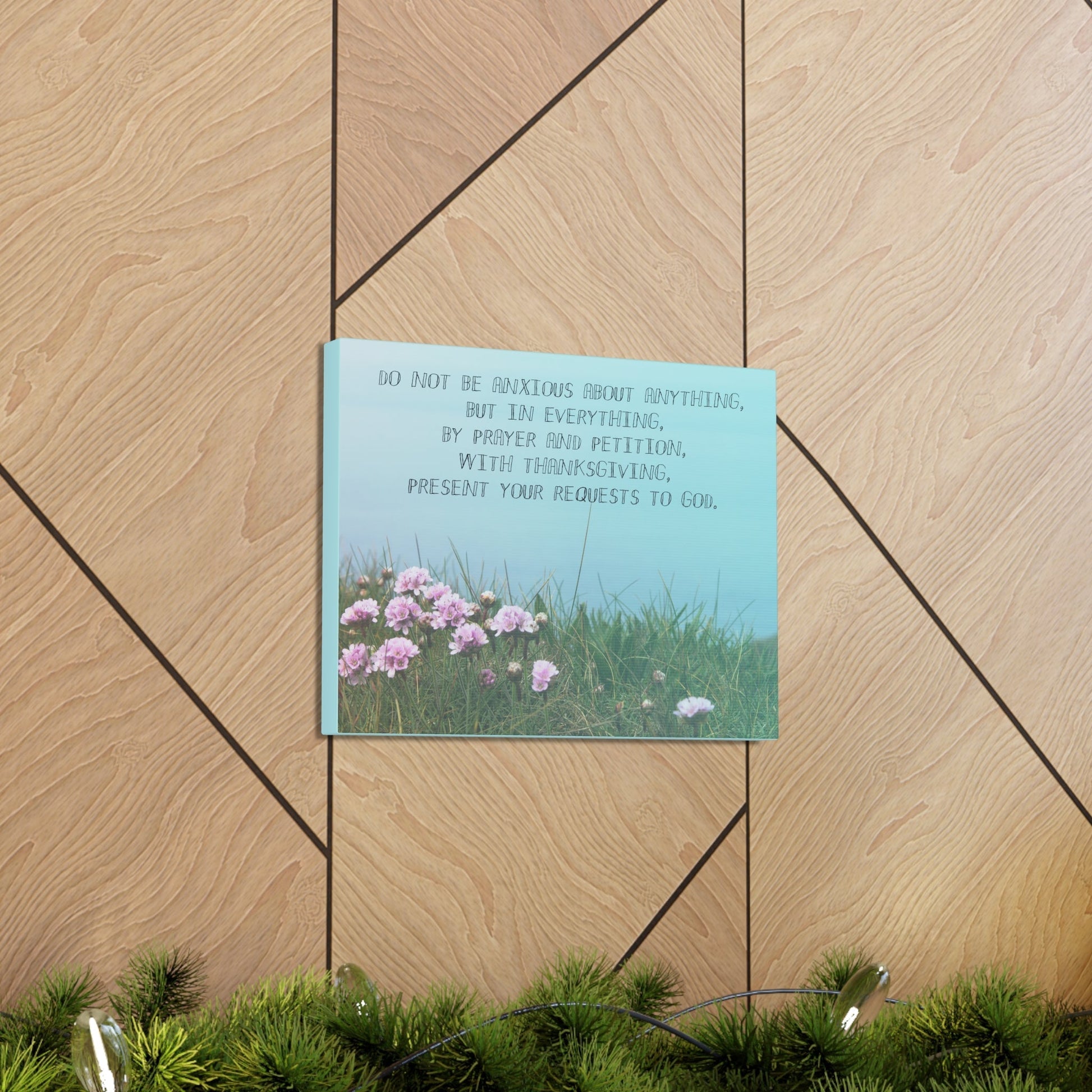 By Prayer And Petition Philippians 4:6 Christian Wall Art Bible Verse Print Ready to Hang Unframed-Express Your Love Gifts