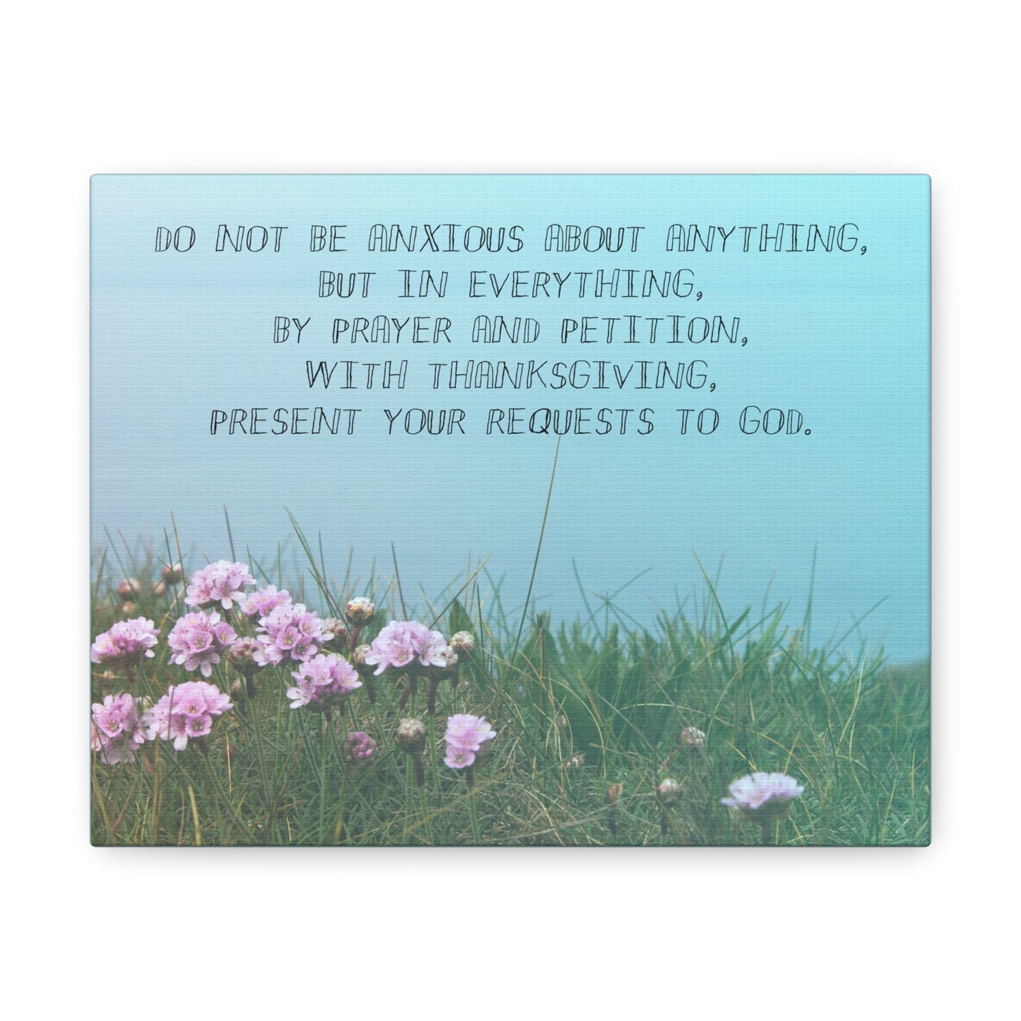 By Prayer And Petition Philippians 4:6 Christian Wall Art Bible Verse Print Ready to Hang Unframed-Express Your Love Gifts