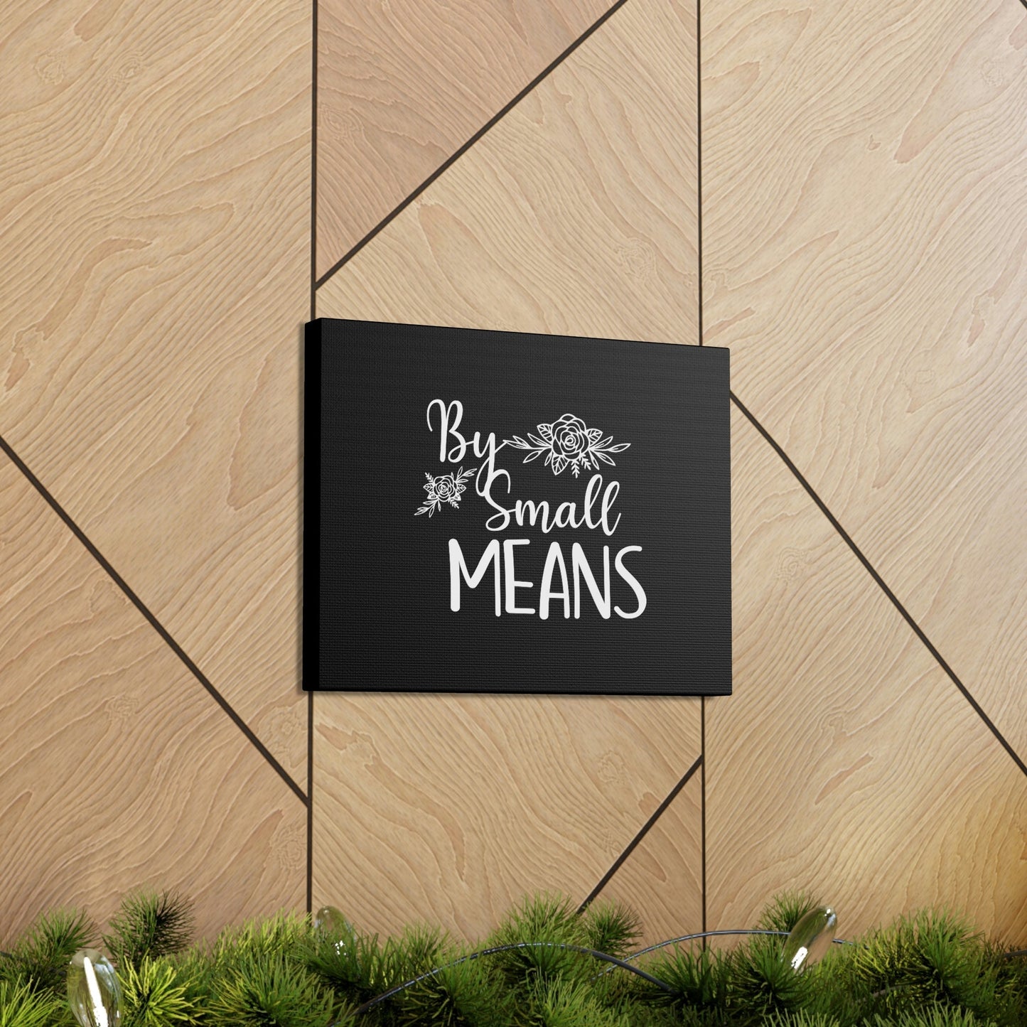 By Small Means Luke 16:10 Flower Christian Wall Art Bible Verse Print Ready to Hang Unframed-Express Your Love Gifts