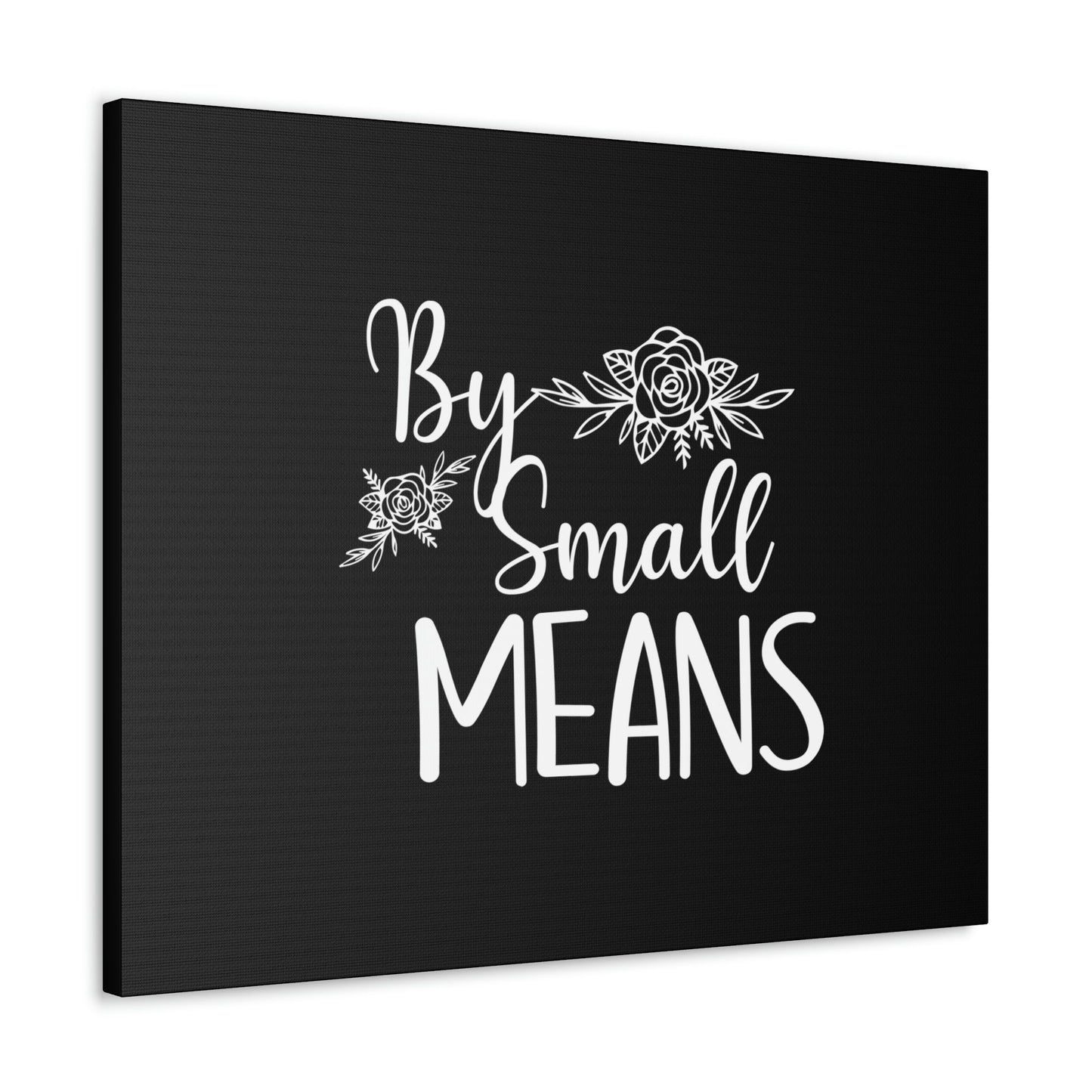 By Small Means Luke 16:10 Flower Christian Wall Art Bible Verse Print Ready to Hang Unframed-Express Your Love Gifts
