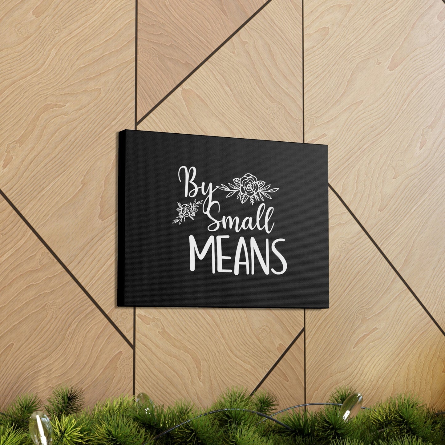 By Small Means Luke 16:10 Flower Christian Wall Art Bible Verse Print Ready to Hang Unframed-Express Your Love Gifts