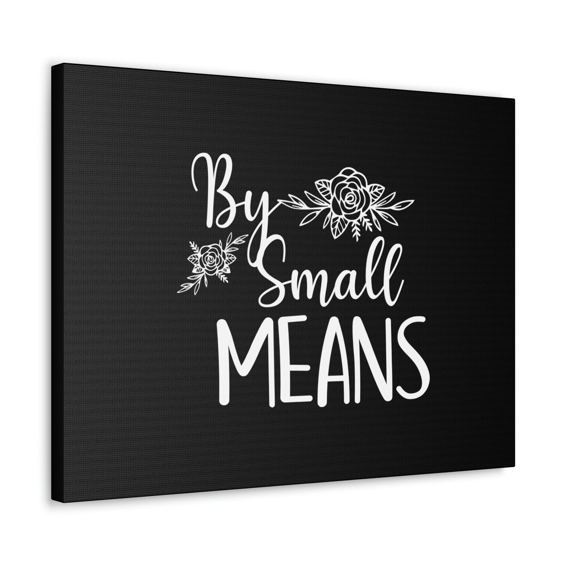 By Small Means Luke 16:10 Flower Christian Wall Art Bible Verse Print Ready to Hang Unframed-Express Your Love Gifts