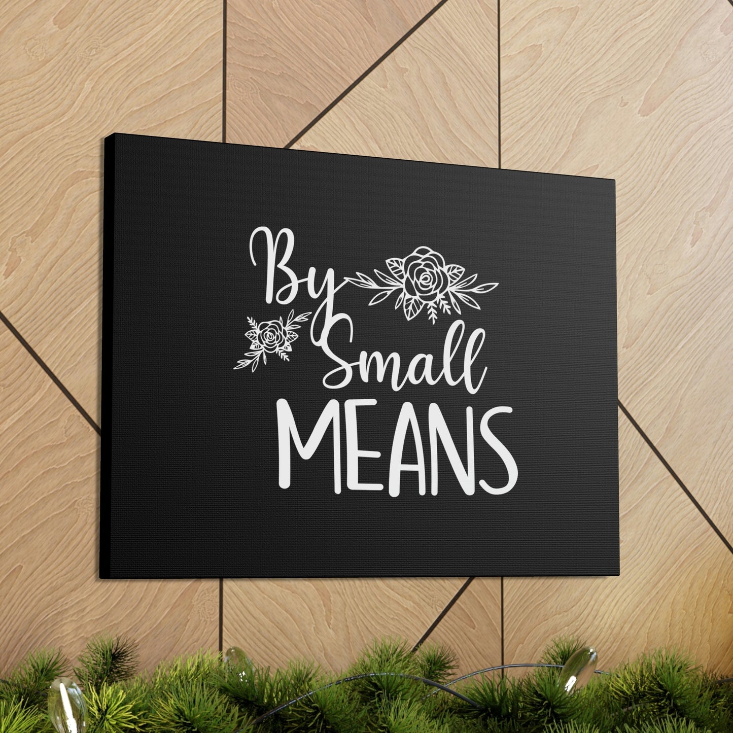 By Small Means Luke 16:10 Flower Christian Wall Art Bible Verse Print Ready to Hang Unframed-Express Your Love Gifts