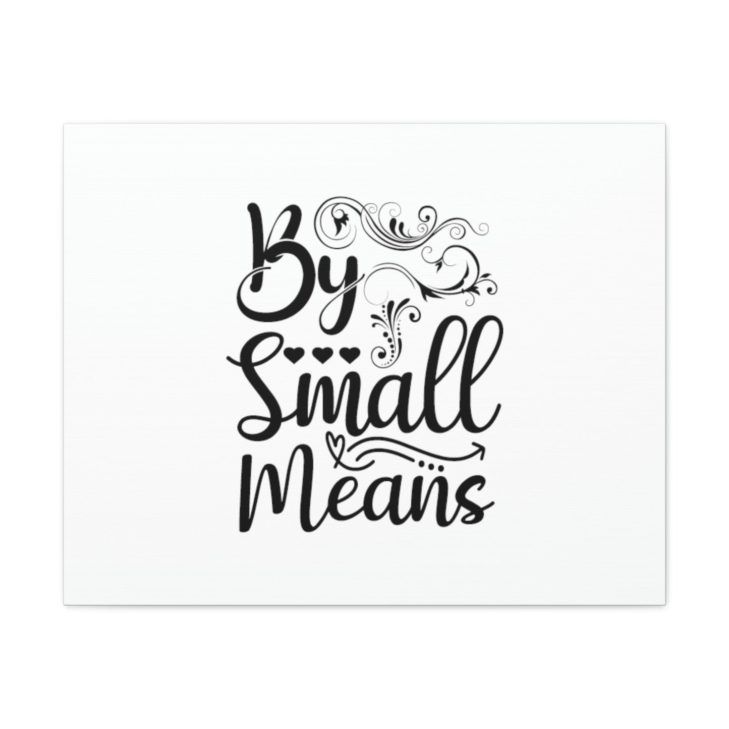 By Small Means Luke 16:10 Hearts Christian Wall Art Bible Verse Print Ready to Hang Unframed-Express Your Love Gifts