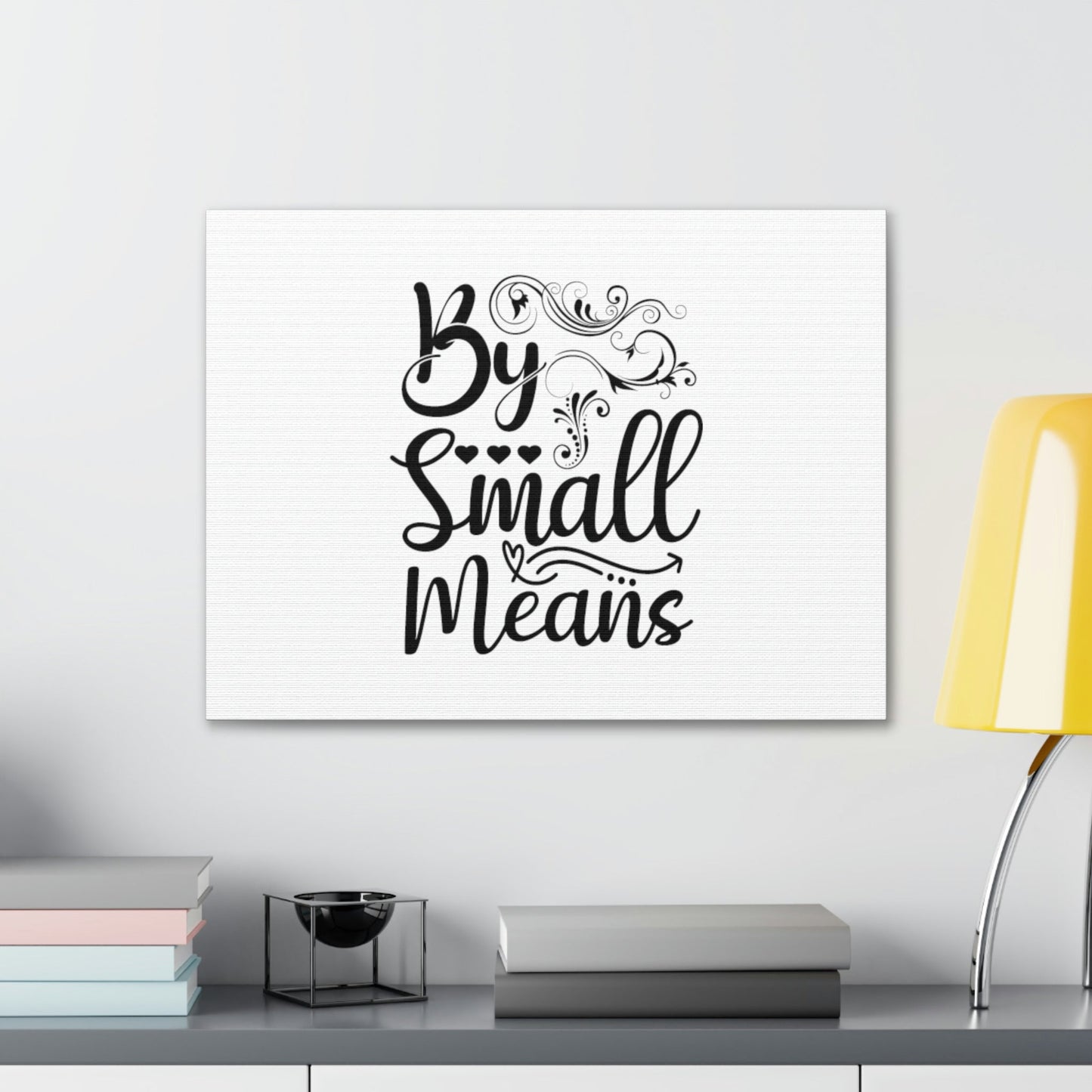 By Small Means Luke 16:10 Hearts Christian Wall Art Bible Verse Print Ready to Hang Unframed-Express Your Love Gifts