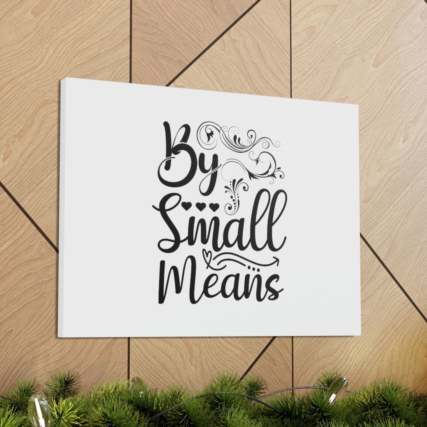 By Small Means Luke 16:10 Hearts Christian Wall Art Bible Verse Print Ready to Hang Unframed-Express Your Love Gifts