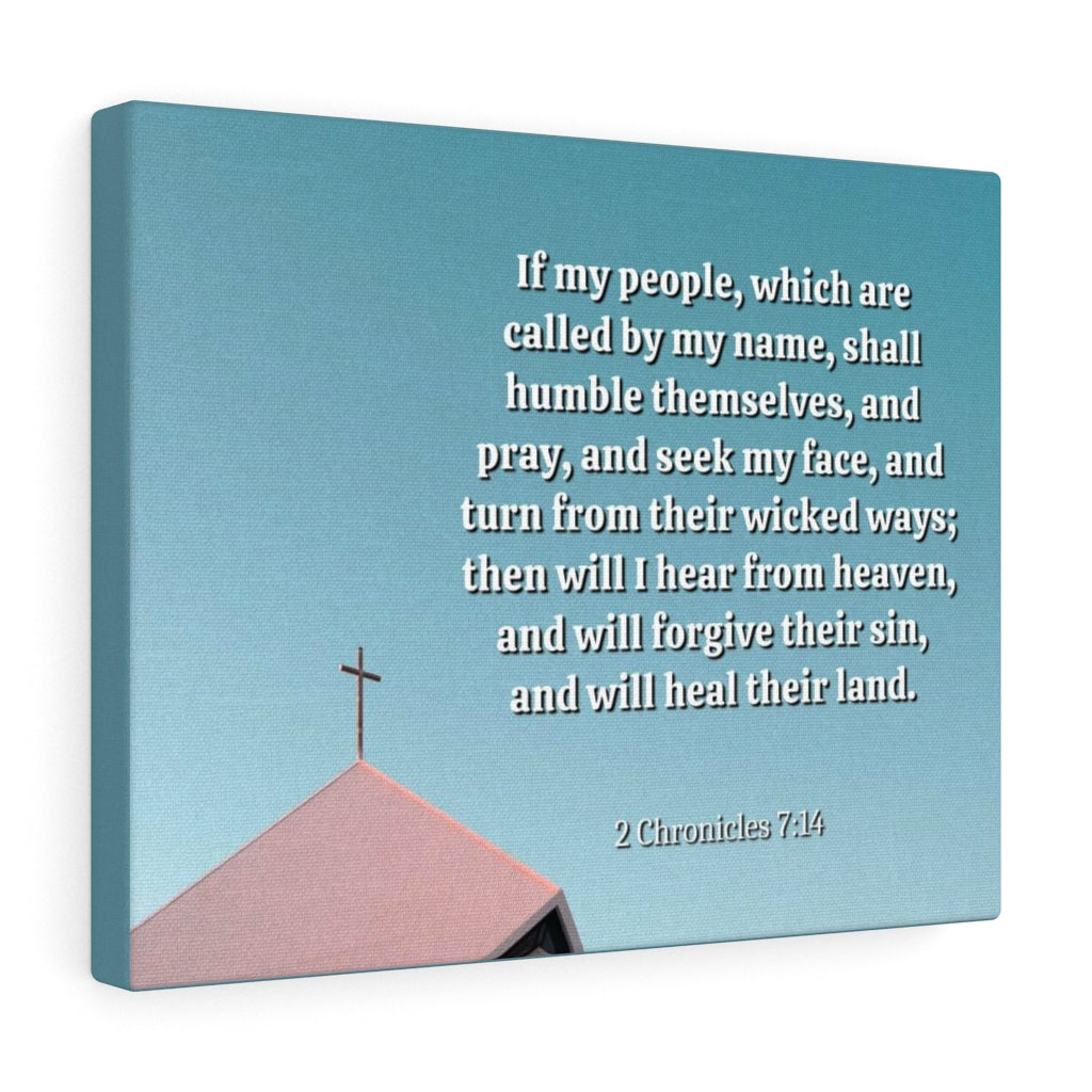Called By My Name 2 Chronicles 7:14 Bible Verse Canvas Christian Wall Art Ready to Hang Unframed-Express Your Love Gifts
