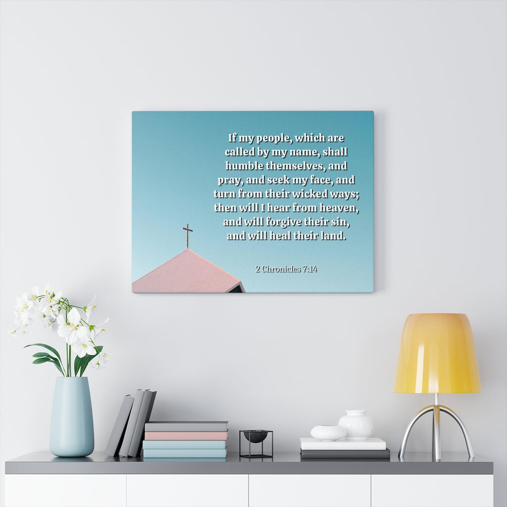 Called By My Name 2 Chronicles 7:14 Bible Verse Canvas Christian Wall Art Ready to Hang Unframed-Express Your Love Gifts