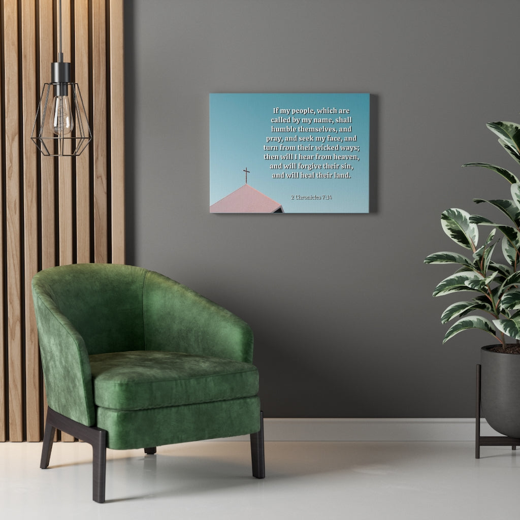 Called By My Name 2 Chronicles 7:14 Bible Verse Canvas Christian Wall Art Ready to Hang Unframed-Express Your Love Gifts