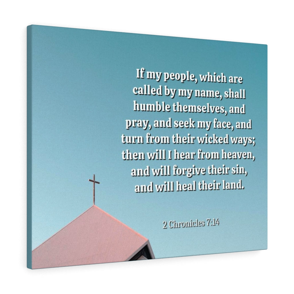 Called By My Name 2 Chronicles 7:14 Bible Verse Canvas Christian Wall Art Ready to Hang Unframed-Express Your Love Gifts