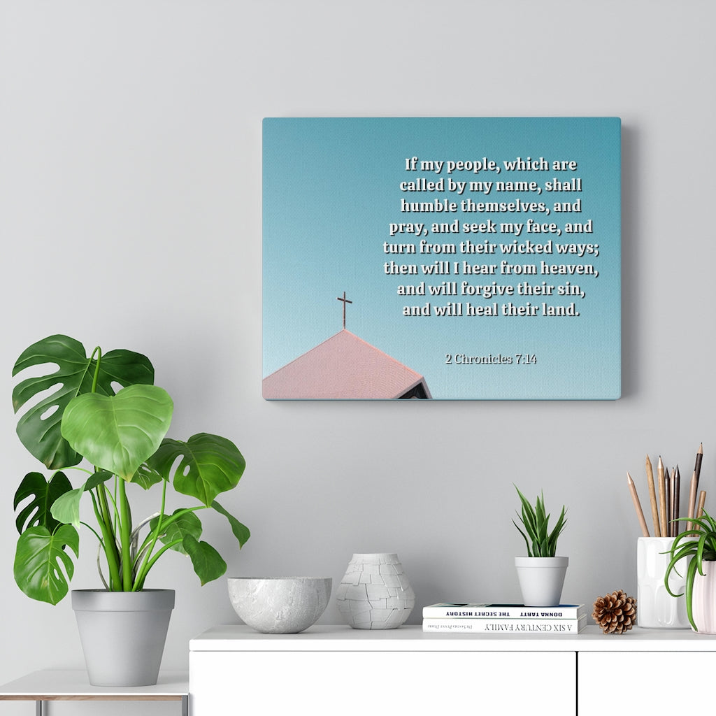 Called By My Name 2 Chronicles 7:14 Bible Verse Canvas Christian Wall Art Ready to Hang Unframed-Express Your Love Gifts