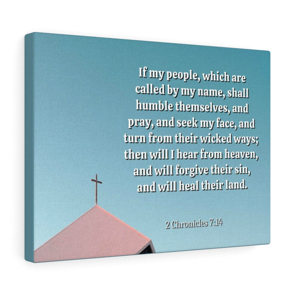 Called By My Name 2 Chronicles 7:14 Bible Verse Canvas Christian Wall Art Ready to Hang Unframed-Express Your Love Gifts