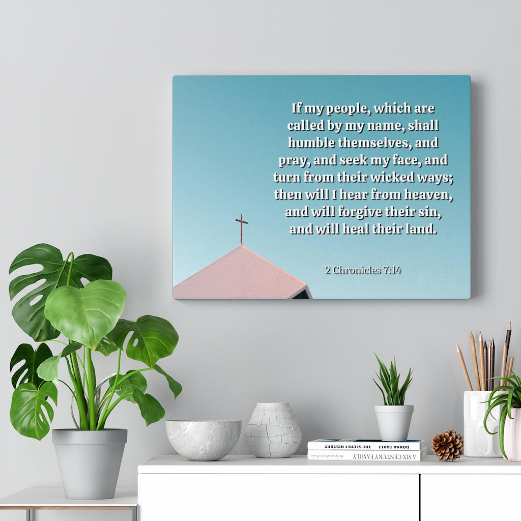 Called By My Name 2 Chronicles 7:14 Bible Verse Canvas Christian Wall Art Ready to Hang Unframed-Express Your Love Gifts