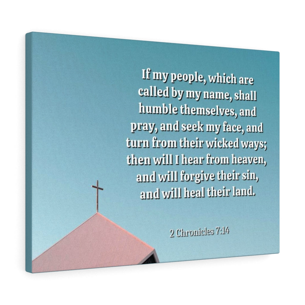 Called By My Name 2 Chronicles 7:14 Bible Verse Canvas Christian Wall Art Ready to Hang Unframed-Express Your Love Gifts