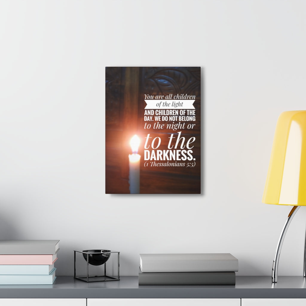 Children Of The Day 1 Thessalonians 5:5 Bible Verse Canvas Christian Wall Art Ready to Hang Unframed-Express Your Love Gifts