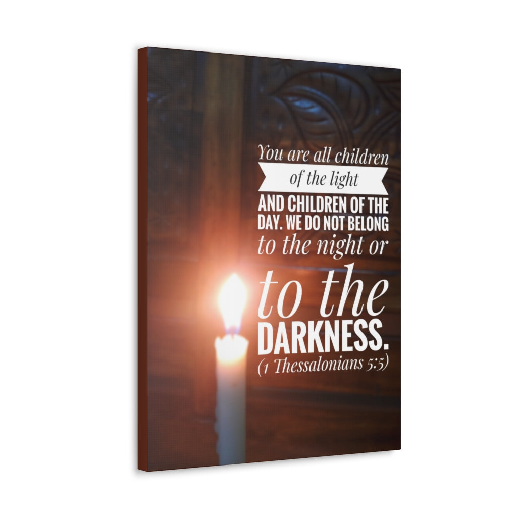 Children Of The Day 1 Thessalonians 5:5 Bible Verse Canvas Christian Wall Art Ready to Hang Unframed-Express Your Love Gifts