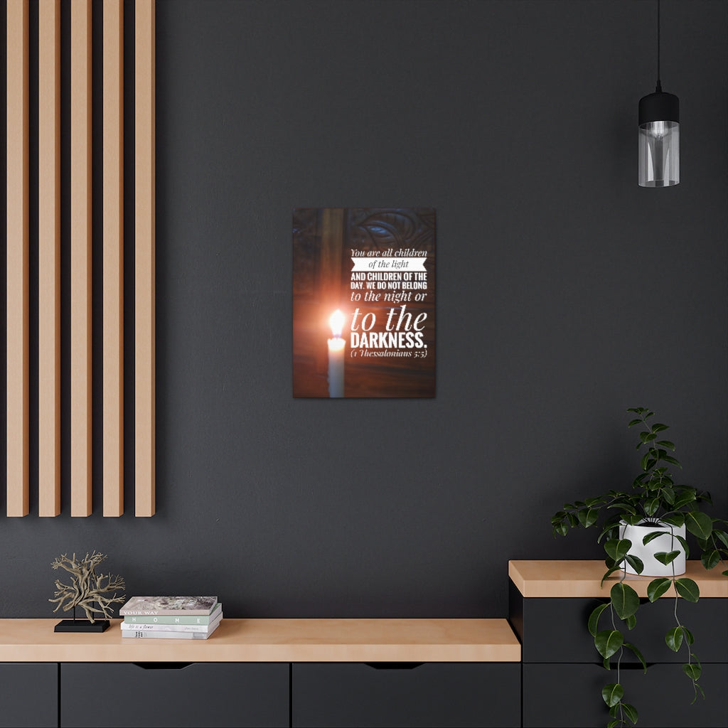 Children Of The Day 1 Thessalonians 5:5 Bible Verse Canvas Christian Wall Art Ready to Hang Unframed-Express Your Love Gifts