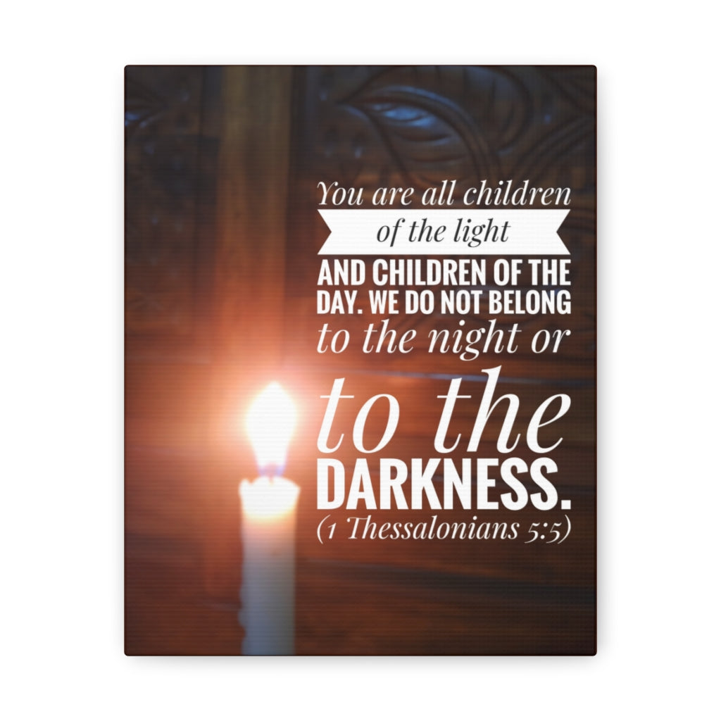 Children Of The Day 1 Thessalonians 5:5 Bible Verse Canvas Christian Wall Art Ready to Hang Unframed-Express Your Love Gifts