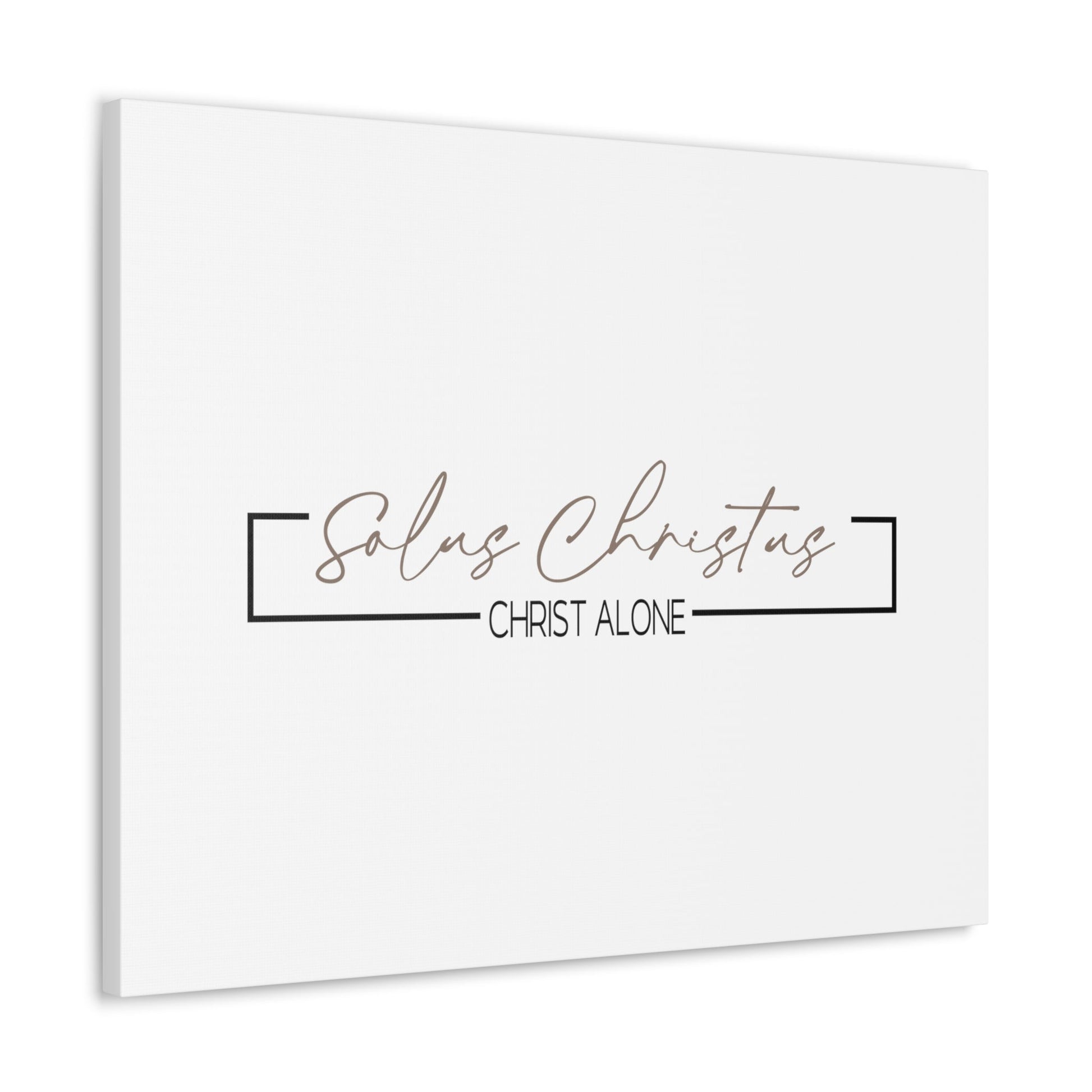 Scripture Walls Christ Alone John 3:36 White Bible Canvas Christian Wall Art Ready to Hang Unframed-Express Your Love Gifts